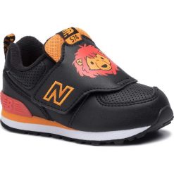 Sneakersy NEW BALANCE - IV574ZOL Czarny. Czarne trampki chłopięce New Balance, bez wzorów, ze skóry ekologicznej, na rzepy. Za 199,00 zł.