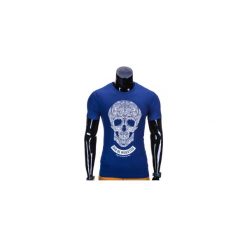 T-shirty męskie z nadrukiem: T-SHIRT MĘSKI Z NADRUKIEM S611 – GRANATOWY