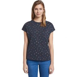 Tom Tailor Koszulka Niebieski. Niebieskie koszulki damskie Tom Tailor, s, bez wzorów, z bawełny, bez kołnierzyka, z krótkim rękawem. Za 83,95 zł.
