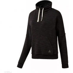 DAMSKA BLUZA REEBOK MARBLE FUNNEL NECK (L). Bluzy damskie Reebok, l, bez wzorów, z bawełny, bez rękawów, bez kaptura. W wyprzedaży za 109,99 zł.
