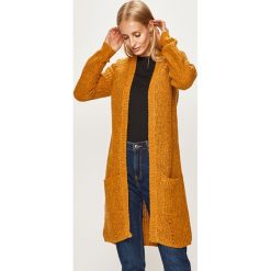 Only - Kardigan. Pomarańczowe swetry damskie ONLY, s, bez wzorów, z poliesteru. W wyprzedaży za 99,90 zł.