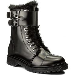 Buty zimowe damskie: Trapery BRONX – 47009-P BX 829 Black/Silver 187