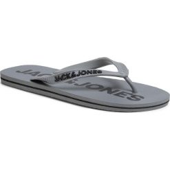 Japonki JACK&JONES - Jfwlogo 12164907 Frost/Grey. Szare klapki męskie Jack&Jones, z tworzywa sztucznego, bez zapięcia. Za 49,00 zł.