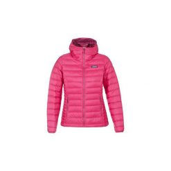 Kurtki pikowane Patagonia W's Down Sweater Hoody. Różowe kurtki damskie marki Patagonia, s, bez wzorów, bez kaptura. Za 919,20 zł.