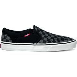 Vans Tenisówki Mn Asher Checkers Black 44.0. Czarne buty sportowe męskie Vans, bez wzorów, eleganckie, bez zapięcia. W wyprzedaży za 169,00 zł.