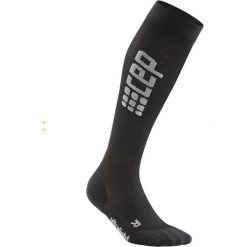 Skarpety Cep Run Ultralight Socks M Szaro-Czarne. Szare skarpetki męskie CEP, bez wzorów, ze skóry. Za 199,99 zł.