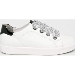 Marco Tozzi - Buty. Niebieskie buty sportowe damskie Marco Tozzi, bez wzorów, z materiału, sportowe. W wyprzedaży za 129,90 zł.