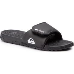 Klapki QUIKSILVER - AQYL100884 XKWK. Czarne klapki męskie Quiksilver, bez wzorów, ze skóry ekologicznej. W wyprzedaży za 109,00 zł.