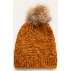 Only - Czapka. Szare czapki damskie ONLY, na zimę, bez wzorów, z dzianiny. Za 59,90 zł.