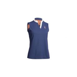 Koszulka bez rękawów 500 mesh damska. Niebieskie koszulki damskie marki FOUGANZA, bez wzorów, z elastanu, bez kołnierzyka, bez rękawów. Za 49,99 zł.