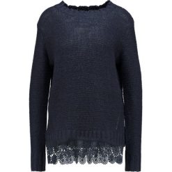 Swetry klasyczne damskie: Cream SHAWLY Sweter dark blue