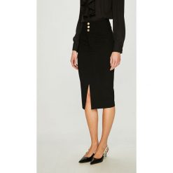 Tally Weijl - Spódnica. Czarne spódniczki damskie TALLY WEIJL, s, bez wzorów, z elastanu, z podwyższonym stanem, midi, dopasowane. W wyprzedaży za 69,90 zł.