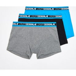 3 pack bokserek - Niebieski. Niebieskie bokserki męskie marki Cropp, bez wzorów. Za 59,99 zł.