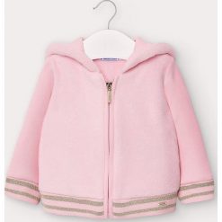 Mayoral - Bluza dziecięca 68-98 cm. Różowe bluzy dziewczęce Mayoral, bez wzorów, z elastanu, bez rękawów, z kapturem. Za 101,90 zł.