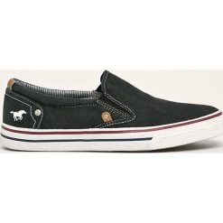 Mustang - Tenisówki. Czarne trampki męskie Mustang, bez wzorów, z gumy, bez zapięcia. Za 209,90 zł.