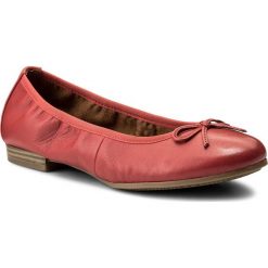 Baleriny TAMARIS - 1-22116-20 Chili Leather 565. Czerwone baleriny damskie Tamaris, bez wzorów, ze skóry ekologicznej, klasyczne, bez obcasa. W wyprzedaży za 179,00 zł.