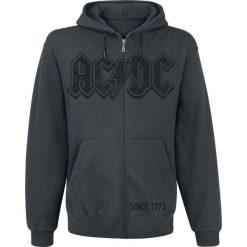 AC/DC High Voltage - Rock 'N' Roll Bluza z kapturem rozpinana ciemnoszary (Anthracite). Szare bluzy męskie rozpinane marki AC/DC, m, z nadrukiem, z kapturem. Za 199,90 zł.