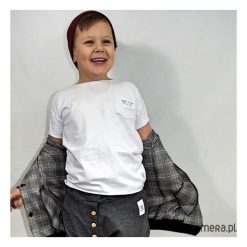 Bomber krata. Szare kurtki chłopięce marki Pakamera, z nadrukiem, z tkaniny, bez kaptura. Za 88,00 zł.