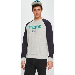 Pepe Jeans - Bluza Redcar. Szare bluzy męskie marki Pepe Jeans, s, z nadrukiem, z bawełny, z okrągłym kołnierzem, bez rękawów, bez kaptura. Za 279,90 zł.