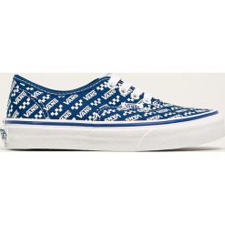 Vans - Tenisówki dziecięce. Niebieskie trampki dziewczęce Vans, bez wzorów, z gumy, na sznurówki. Za 199,90 zł.