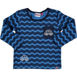 T-shirty chłopięce z długim rękawem: Koszulka „Tyler” w kolorze niebiesko-granatowym
