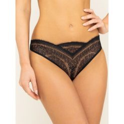 Stringi Calvin Klein Underwear 000QF5407E. Czarne stringi damskie Calvin Klein Underwear, s, bez wzorów, z elastanu. W wyprzedaży za 119,00 zł.