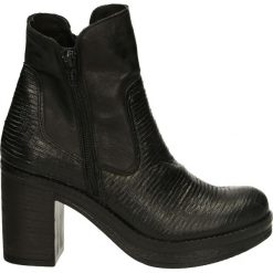 Botki - 5821 T-R NERO. Czarne botki damskie skórzane Venezia. Za 239,00 zł.