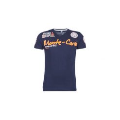 T-shirty z krótkim rękawem Geographical Norway JARO. Niebieskie t-shirty męskie marki Geographical Norway, s, bez wzorów, bez kołnierzyka, krótkie. Za 89,00 zł.