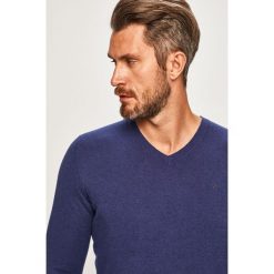 Wrangler - Sweter. Szare swetry męskie Wrangler, s, bez wzorów, z bawełny, bez kołnierzyka, bez kaptura. Za 199,90 zł.
