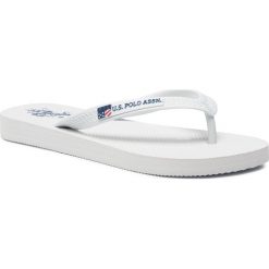 Japonki U.S. POLO ASSN. - Remo2 VAIAN4209S7/G4 Whi. Białe klapki damskie U.S. Polo Assn., bez wzorów, z tworzywa sztucznego, bez obcasa. W wyprzedaży za 79,00 zł.