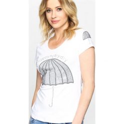 Bluzki asymetryczne: Biały T-shirt Underground
