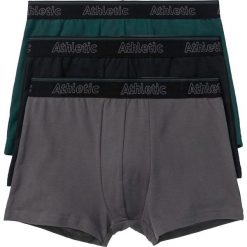 Bokserki bonprix głęboki zielony + +czarny + szary. Bokserki męskie bonprix. Za 50,97 zł.