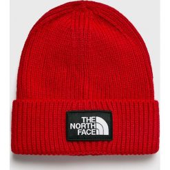 The North Face - Czapka. Czerwone czapki zimowe męskie marki The North Face, na zimę, z dzianiny. W wyprzedaży za 99,90 zł.