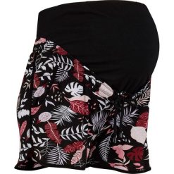 Szorty ciążowe bonprix czarny z nadrukiem. Czarne spodnie damskie bonprix, na lato, z nadrukiem. Za 74,99 zł.
