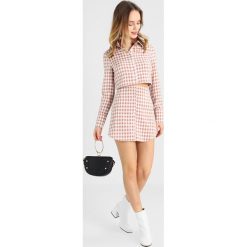 Spódniczki: Fashion Union Petite ROWOCK BUTTON THRU SKIRT Spódnica trapezowa mocha