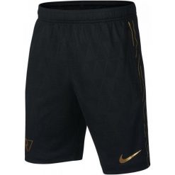 Nike Spodenki Piłkarskie cr7 B Nk Dry Acdmy Short Kz/Black/Metallic Gold/Metallic Gold S. Czarne spodenki chłopięce Nike, klasyczne. Za 105,00 zł.