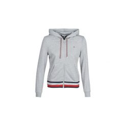 Bluzy Tommy Hilfiger HILARY ZIP HOODIE. Szare bluzy rozpinane damskie TOMMY HILFIGER, l. Za 439,00 zł.