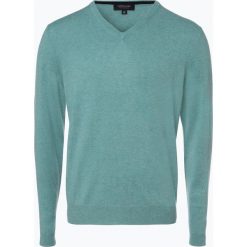 Andrew James - Sweter męski z czystego kaszmiru, zielony. Zielone bez kategorii marki Andrew James, m, z kaszmiru, eleganckie, z dekoltem w serek. Za 279,95 zł.