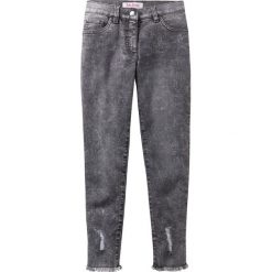 Dżinsy, dł. do kostki bonprix szary denim. Spodnie dziewczęce bonprix. Za 49,99 zł.