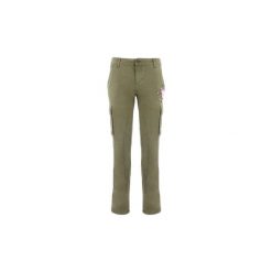Spodnie bojówki Twin Set JA82ED VERDE BIS. Zielone spodnie damskie Twin Set, bez wzorów. Za 761,55 zł.