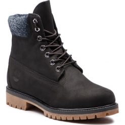 Trapery TIMBERLAND - Premium 6 In Waterproof Boot TB0A1UEJ0011 Black Nubuck. Czarne timberki męskie Timberland, ze skóry. W wyprzedaży za 569,00 zł.