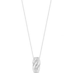 Wisiorek Białe Złoto - złoto białe 585, Diament 0,008ct. Białe łańcuszki męskie W.KRUK, złote. Za 469,00 zł.