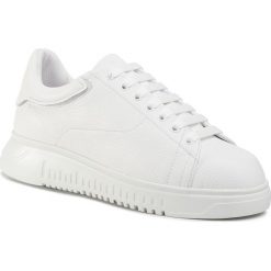 Sneakersy EMPORIO ARMANI - X4X159 XF121 00152 White. Białe półbuty damskie Emporio Armani, ze skóry. Za 1979,00 zł.