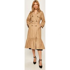 Red Valentino - Trencz. Brązowe kurtki damskie Red Valentino, w paski, z bawełny. Za 3199,00 zł.