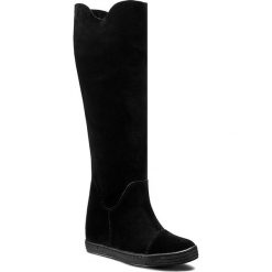 Buty zimowe damskie: Kozaki R.POLAŃSKI – 0835 Czarny Zamsz