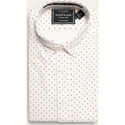 Scotch & Soda - Koszula. Białe koszule męskie Scotch & Soda, xl, bez wzorów, z elastanu, casualowe, button down, z długim rękawem. W wyprzedaży za 279,90 zł.