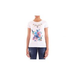 T-shirty z krótkim rękawem Fracomina FR19SP305. Białe t-shirty damskie Fracomina, s, bez wzorów, bez kołnierzyka. Za 177,21 zł.