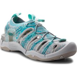 Sandały KEEN - Evofit One 1018751 Paloma/Lake Blue. Szare klapki damskie Keen, bez wzorów, z tworzywa sztucznego, sportowe, bez obcasa, bez zapięcia, outdoorowe. W wyprzedaży za 359,00 zł.
