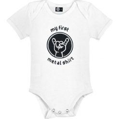 Body niemowlęce: Metal-Kids My First Metal Shirt Body biały