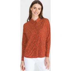 Vero Moda Toka Koszula Pomarańczowy. Pomarańczowe bluzki damskie Vero Moda, l, w kwiaty, z elastanu, bez kołnierzyka, z długim rękawem. Za 154,95 zł.